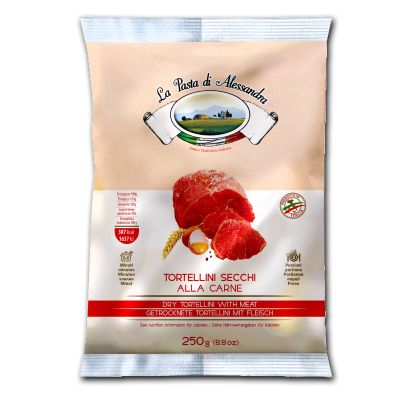 Tortellini with meat - packaging 250 gr