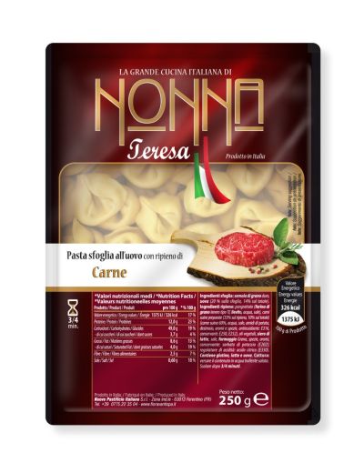 Tortellini with meat - packaging 250 gr