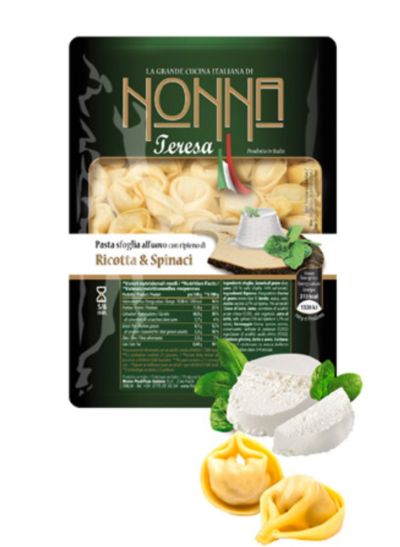 Tortellini with ricotta and spinach - packaging 250 gr